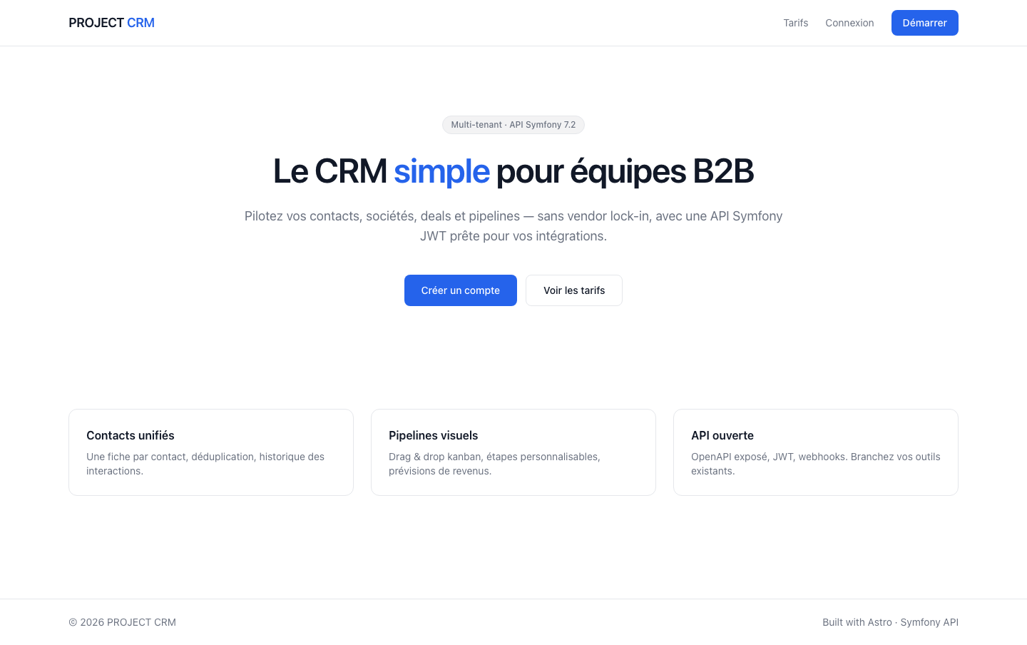 CRM Modulaire — 1/2