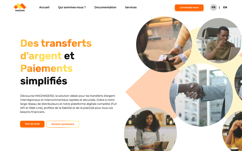 Site web Magma — 1/3